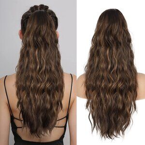 Ponytail‎ for Women, 26 inch Long Ponytail Extension, Synthetic Pony Tails Hair